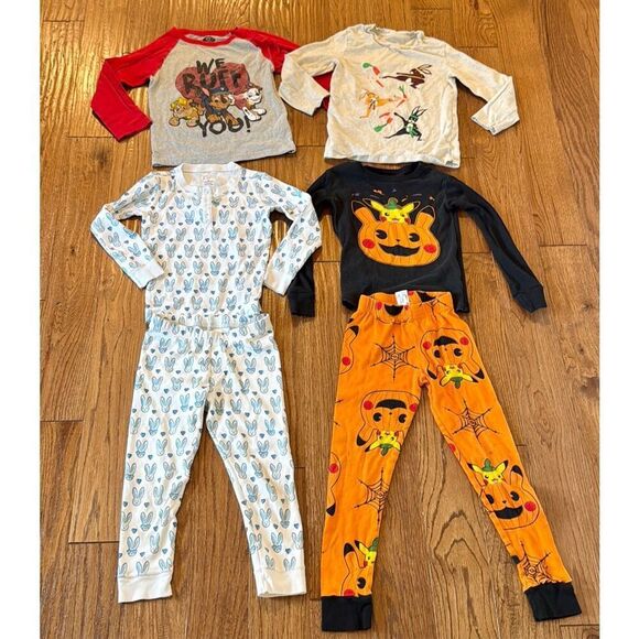 Boys 5t- 6 pajama holiday shirt bundle Roller Rabbit Pokemon Paw Patrol - Picture 12 of 12